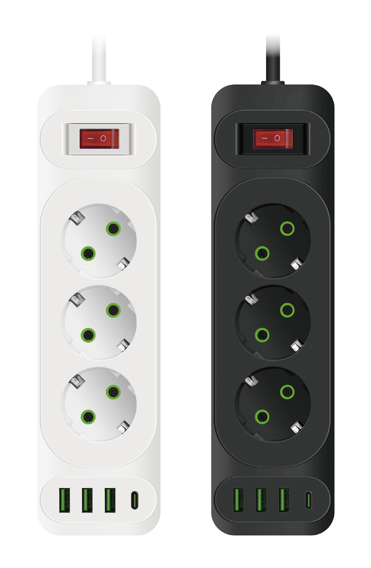 EURO estándar europeo jack socket comercio exterior exportación blanco negro color caja parche junta