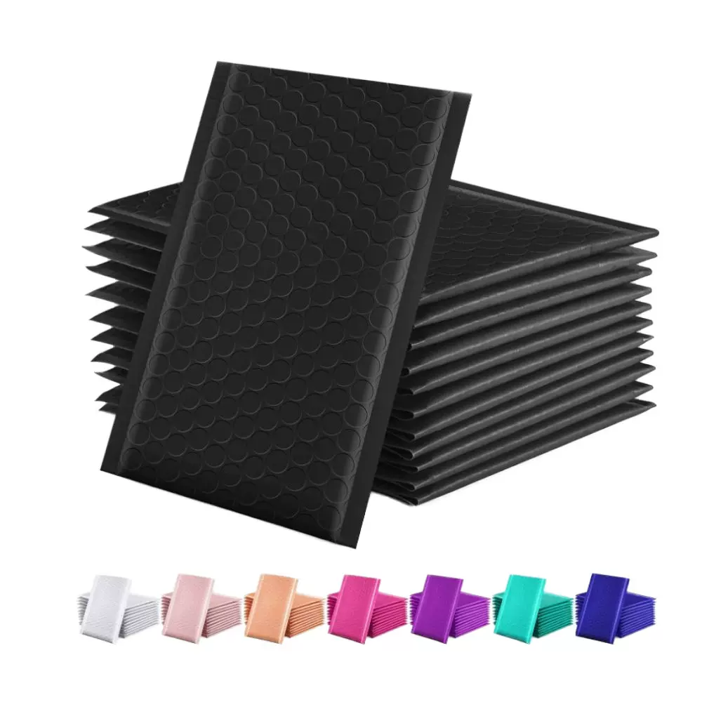 定制工厂标志袋小衬垫信封回收聚邮件袋带气泡生态包装量大价优