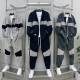 2025 spring new men's young and middle-aged chenille stitching coat leggings two-piece fashion suit handsome