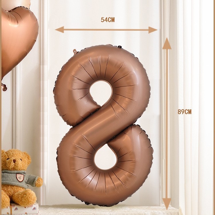 Versión americana cuerpo delgado cumpleaños flotante vacío papel de aluminio película de aluminio globo 32 pulgadas azul Rosa medio digital globo decoración al por mayor