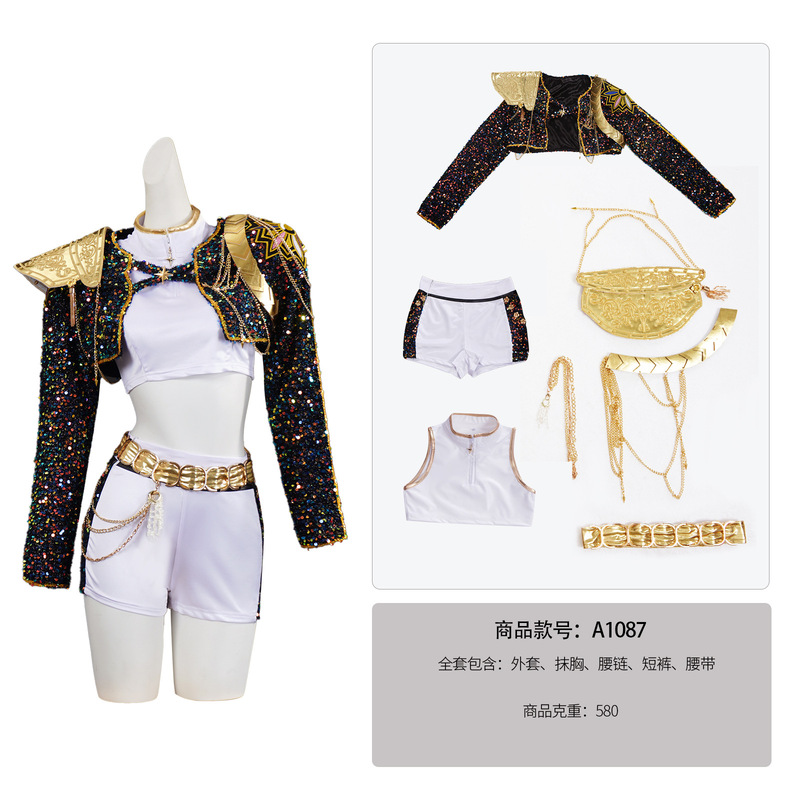 猎魔女团 K-POP cos服明星鲁米米拉佐依cos服舞台打歌服表演服C服|undefined