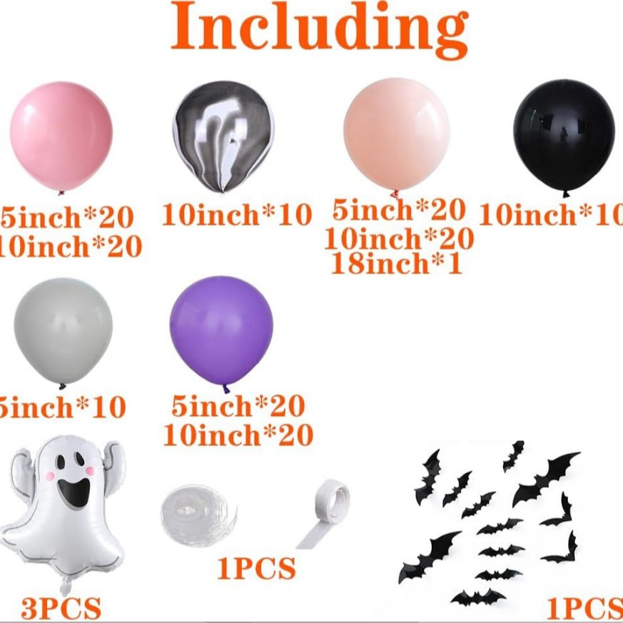Cross-border Halloween fiesta decoración globo combinación cráneo calabaza globo fantasma Festival Fiesta Halloween globo