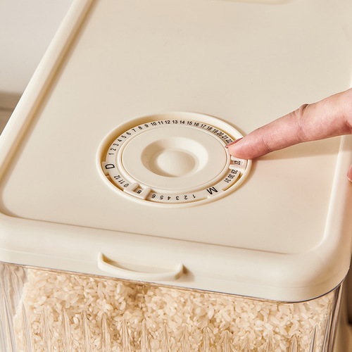 Rice bucket household food-grade seal kitchen rice bucket box rice storage tank automatic rice rice tank push-type rice storage bucket