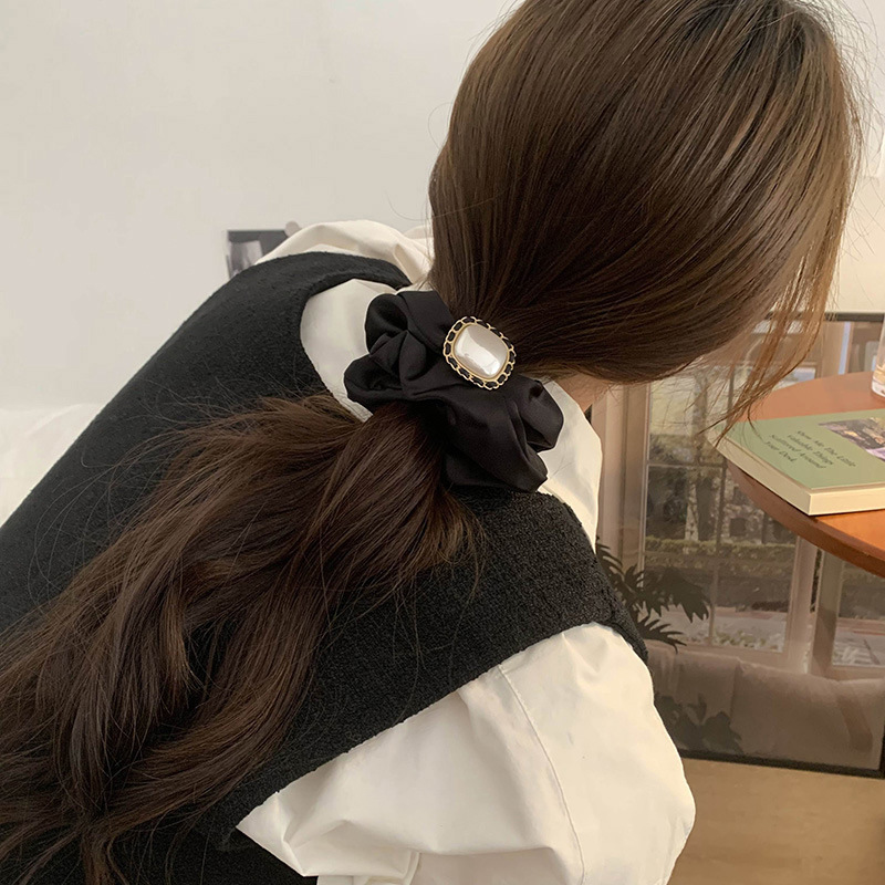 Hochwertiges Perlen-haargummi Elastisches Haar-accessoire_voghion.com