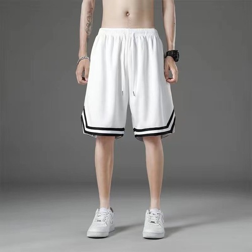 Sports shorts shorts men's trendy mesh running sportswear five-point large pants men's summer new niche medium pants
