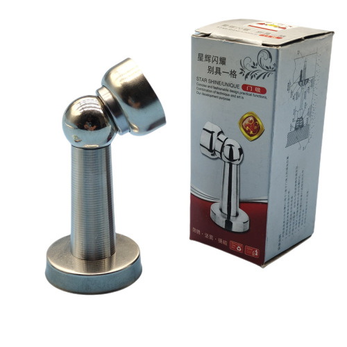 Stainless steel engineering door suction hole strong magnetic wall suction door top bathroom door stop bedroom anti-collision door door stop ground suction