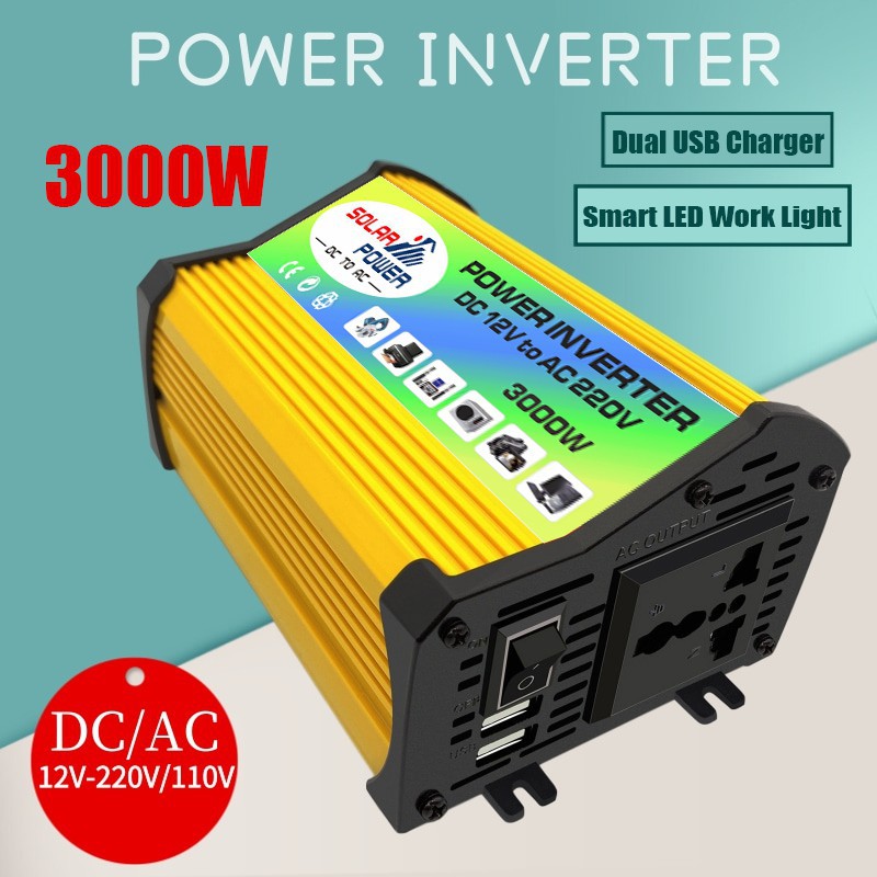 跨境厂家直销逆变器 3000W 6000W 12V转220V 110V power inverter