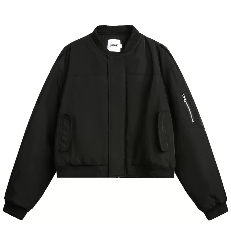 Бейсболка зимняя ретро короткий утепленный пуховик для мужчин и женщин, американский стиль, оверсайз, повышенная толщина