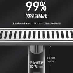 304不鏽鋼長地漏 工程大排量沐浴房地漏防臭防蟲加厚廠家廁所浴室