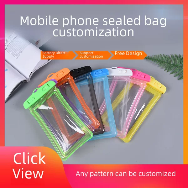 Floating Touch-Screen-Compatible Beach Outdoor Waterproof Case, Sealed Diving Bag, Swimming Delivery Phone Airbag Waterproof Bag