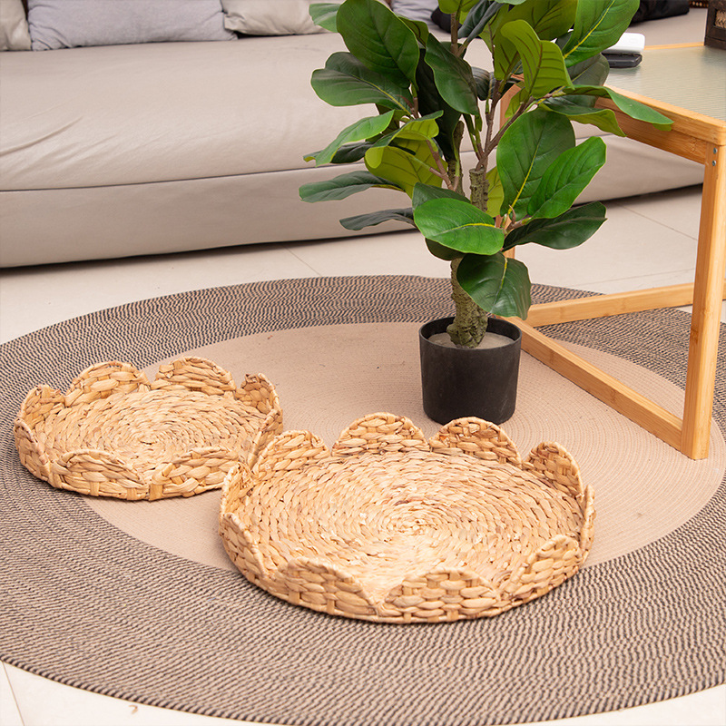 Personalizado Amazon nuevo producto encaje gran capacidad barril de almacenamiento hierba de calabaza canasta de ropa sucia cilíndrica color original almacenamiento de hierba de calabaza