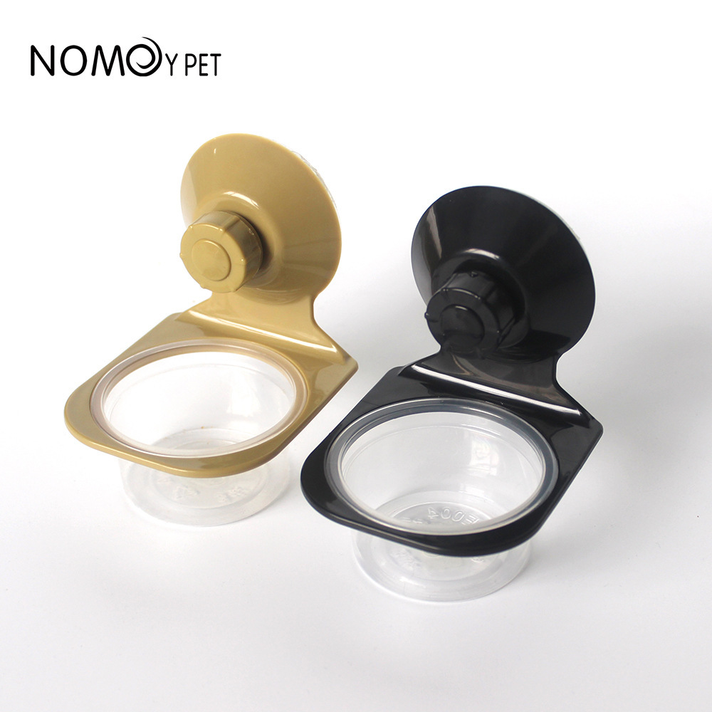 Nomoduo 기능 벽에 장착 된 크롤러 푸드 보울 보울 보울 이중 목적 흡입 컵 탈착식 도마뱀 거미 애완 동물 용품