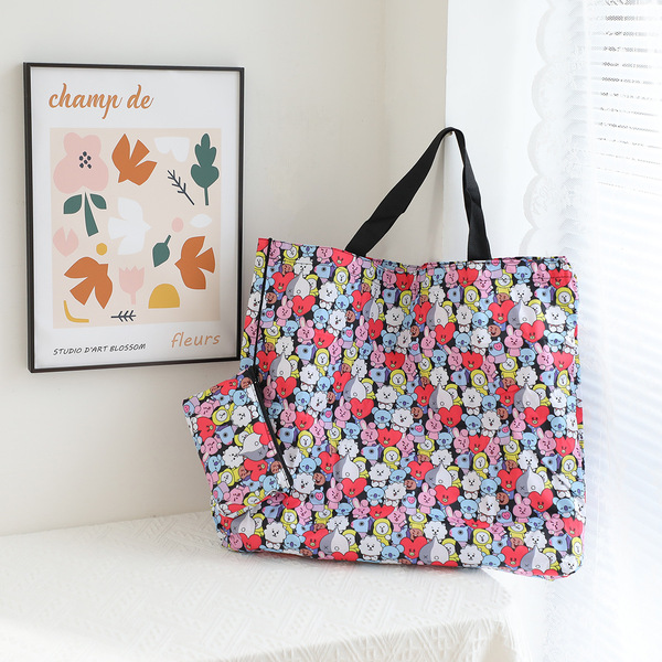 Cartoon handheld big shopping bag