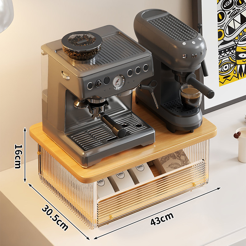 Estante Organizador para Cafetera y Tazas para Escritorio de Oficina