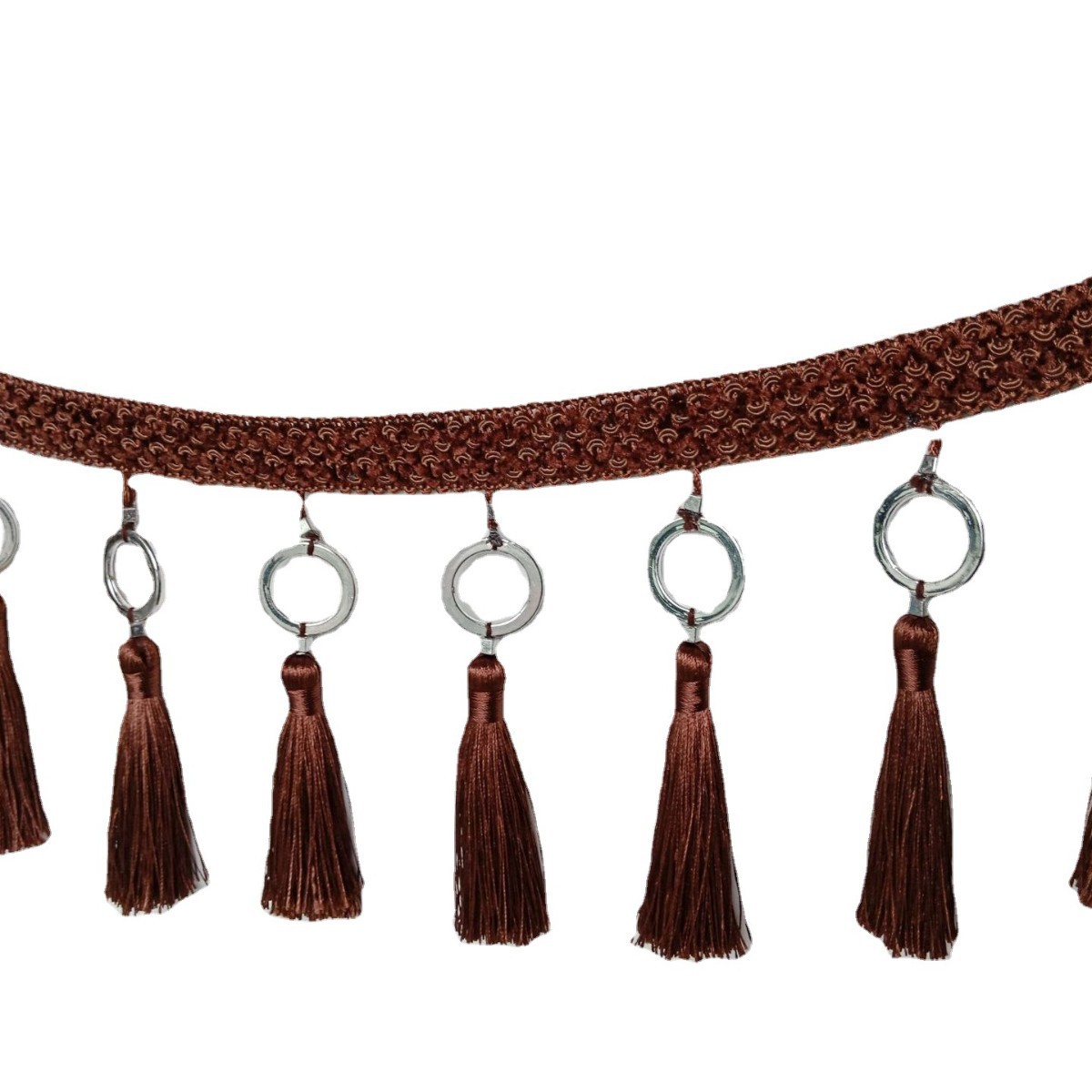 热销流苏挂坠花边 窗帘辅料古典排须花边 批发家纺辅料花边