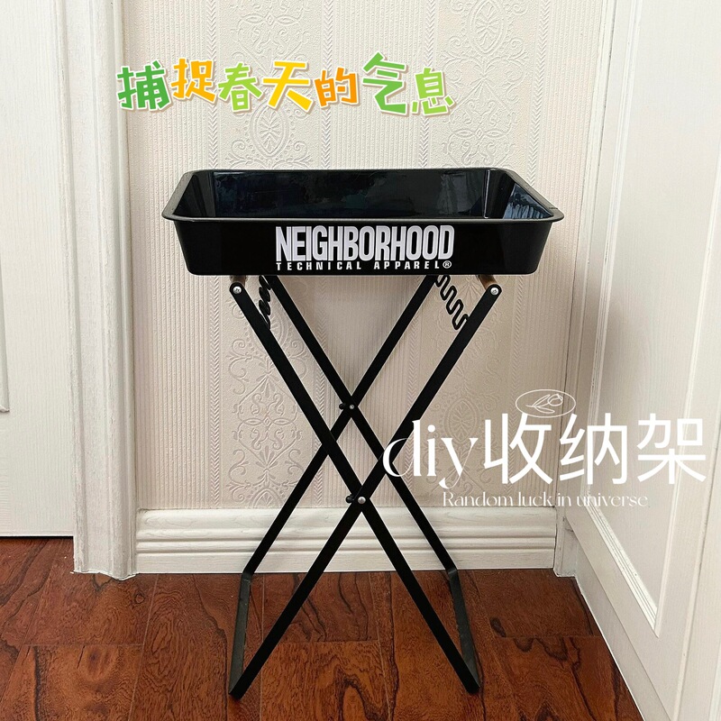 Outdoor Camping Style Storage Rack Handmade Storage Rack Multi-Functional Foldableable Outdoor Garbage Rack Ins Style Wholesale