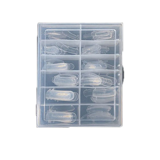 Explosions transparent nail mold 120 boxed crystal with scale to extend the cross-border rapid phototherapy to extend the nail mold