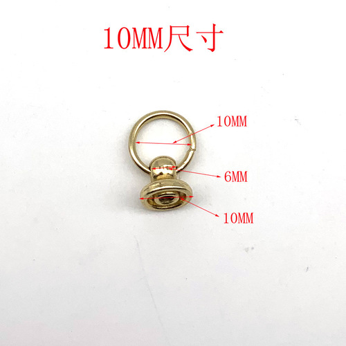 Guangzhou direct supply 8MM10MM zinc alloy belt ring monk head pacifier nail DIY mobile phone case bag doll accessories