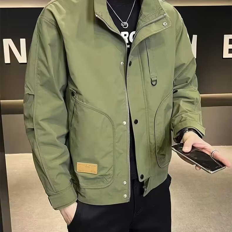 2024 primavera y otoño nueva marca de moda moda salvaje suelta hermosa chaqueta de herramientas chaqueta de hombre chaqueta de pareja