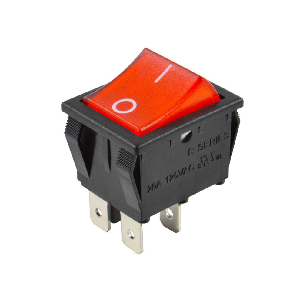 批发尺寸30mmX25mm 四脚二档带灯船型开关 电器/ 电气设备通用