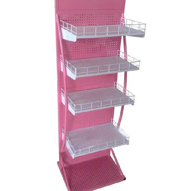 专业加工孔板展示架卡片资料书刊百货多层挂钩层板铁质货品促销架