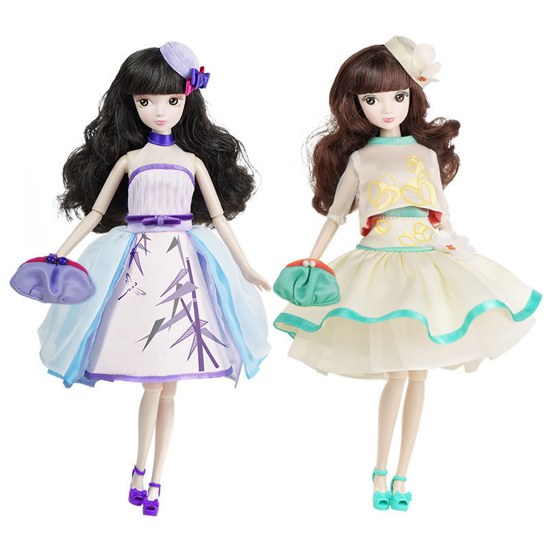 可儿洋娃娃时尚中国风茉莉花 紫竹调 女孩玩具10关节体6138