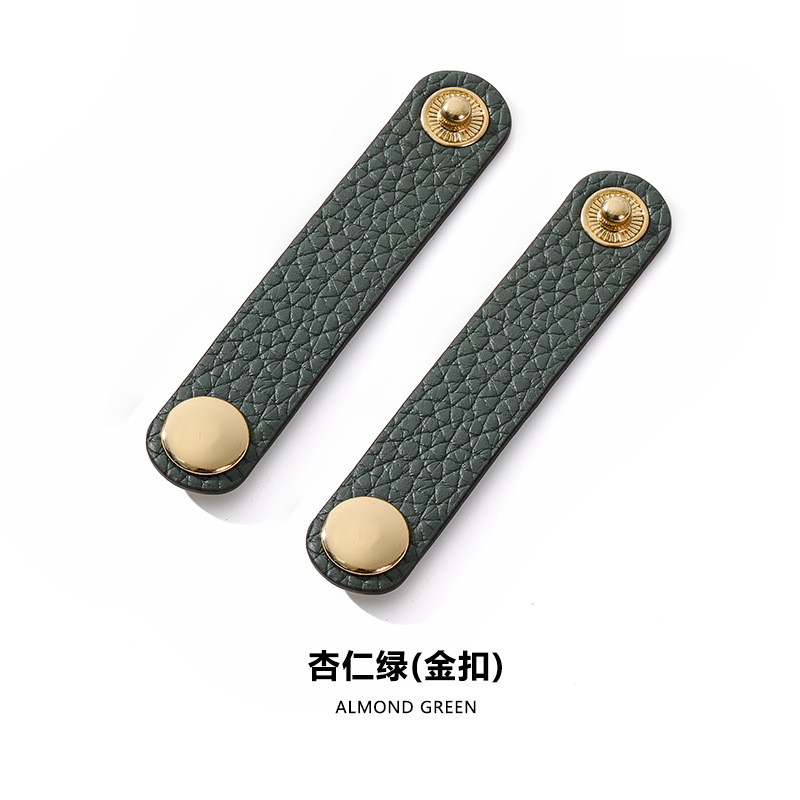 D-55 almond green gold buckle/2
