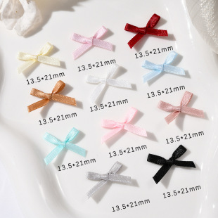 Organza Bow Nail Art Jewelry Net Red Fairy Fabric Ribbon Nail Decoration Wholesale