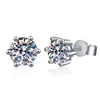 Platinum earrings with zircon