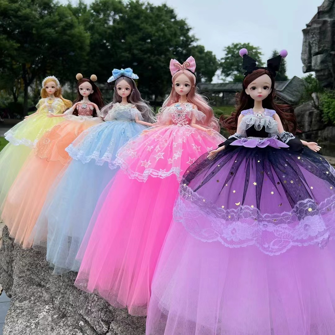 50cm Princess Wedding Dress Doll Ornament Barbie Cartoon Doll Girl Gift Children's Toy