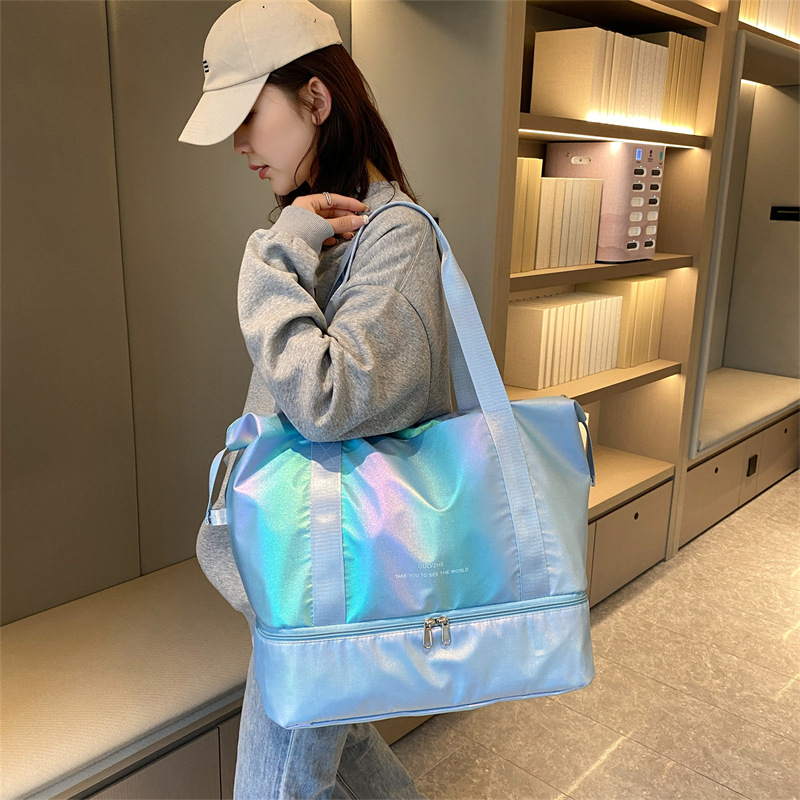 Bolsa de viaje al por mayor bolsa de fitness deportiva de separación húmeda y seca bolsa de equipaje portátil de viaje bolsa de viaje multifuncional de gran capacidad