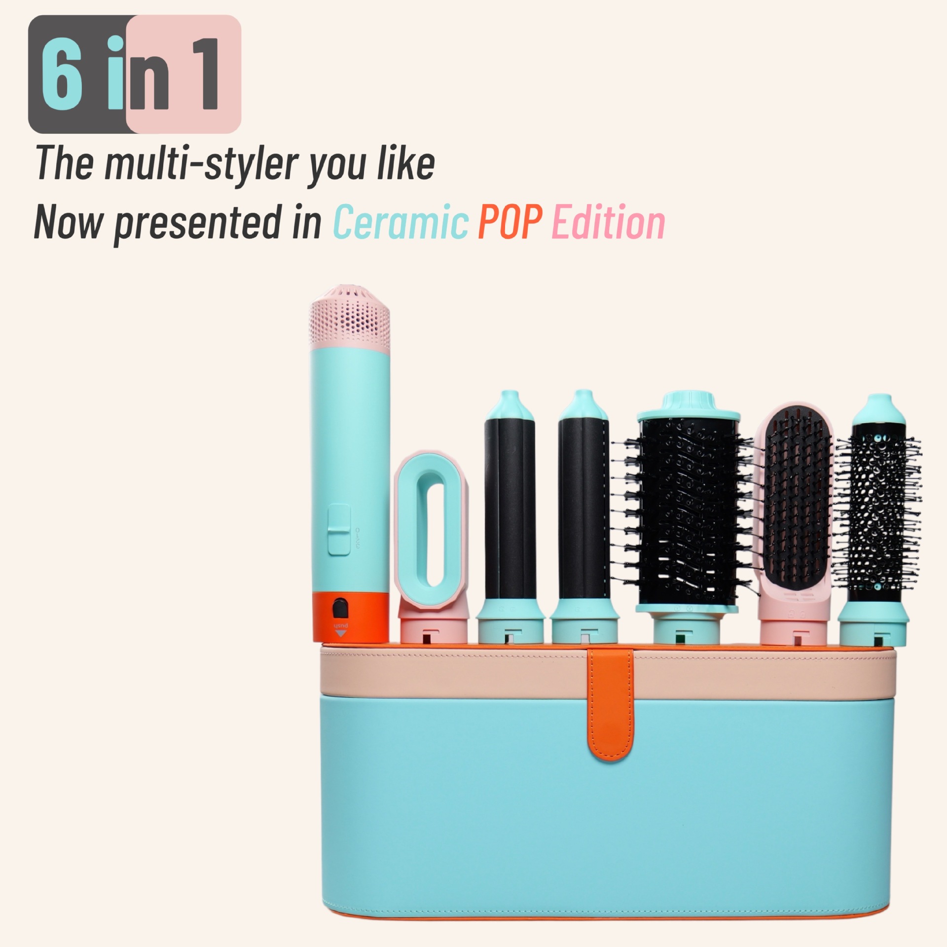 Cross -border six -in -one curly hair hot air combing multi…