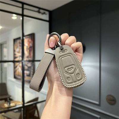 Car key bag: a4l shell q5l buckle - audi-b-elephant-gray-simple-belt