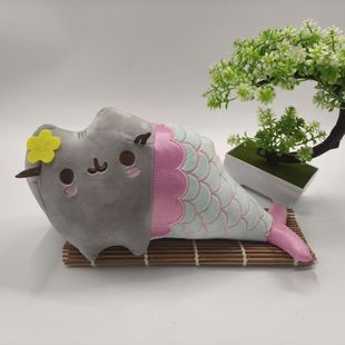 Cross-Border Spot Plush Toys Fat Kitty Gray Cat Cat Doll Plush Toy Cat Doll Grabber Doll Factory