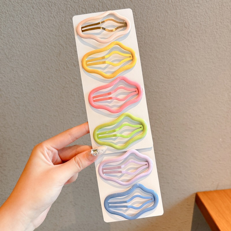 Conjunto de 6 piezas de nubes de cara brillante en primavera