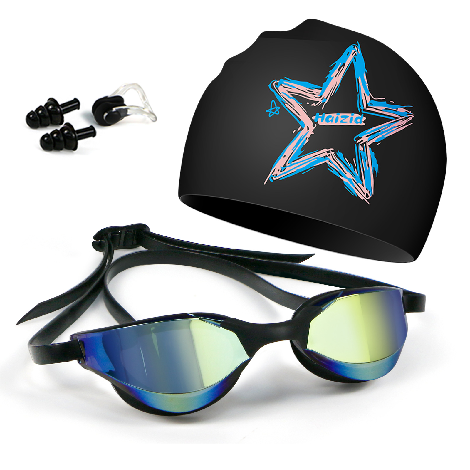 Sombrero de natación de silicona para adultos unisex aumenta la protección solar no estrangula la cabeza profesional de entrenamiento impermeable sombrero de natación fábrica al por mayor