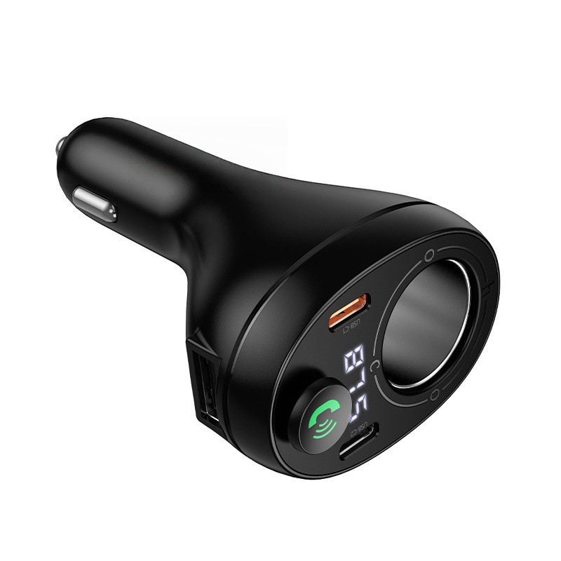 E88 Star 35W Cigarette Lighter Car Bluetooth Fm Transmitter Bluetooth 5.4 Dual Type-C Ports