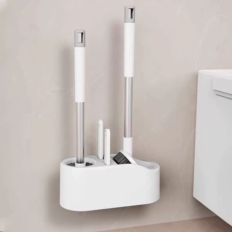 厕所马桶刷刷子壁挂式家用卫生间死角清洁洗手间2024套装抗菌型