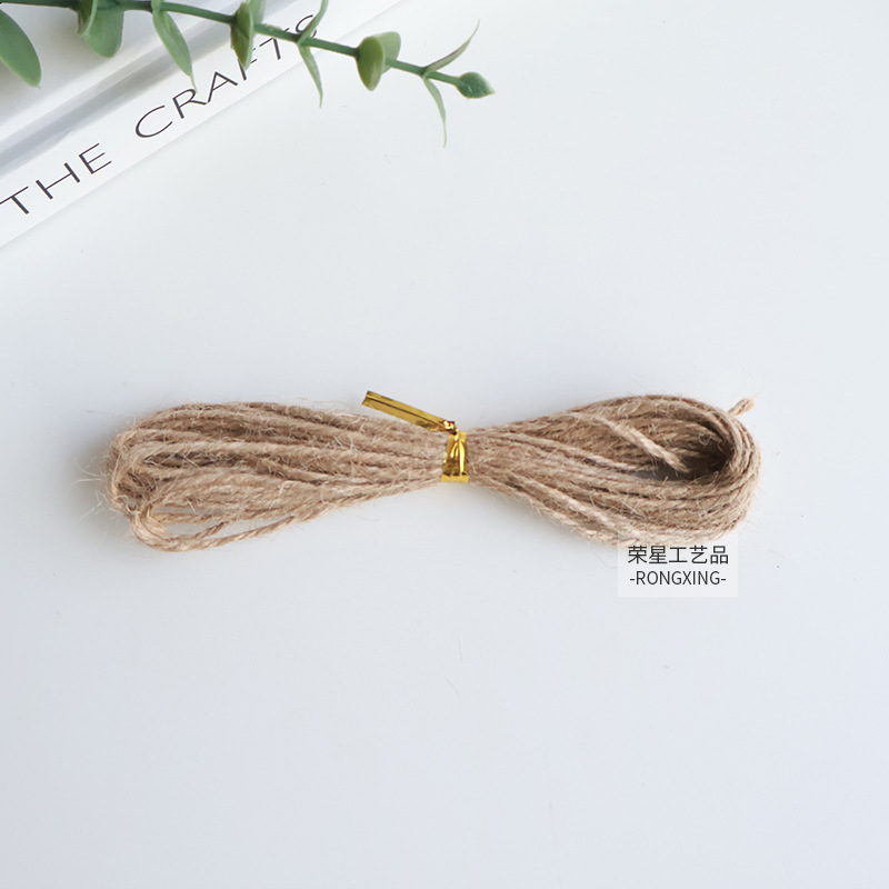 Cuerda de cáñamo Cuerda de cáñamo de bricolaje Cuerda hecha a mano de alta calidad Cuerda de cáñamo de grosor natural Adornos artesanales Cuerda de encuadernación colgante al por mayor image 15