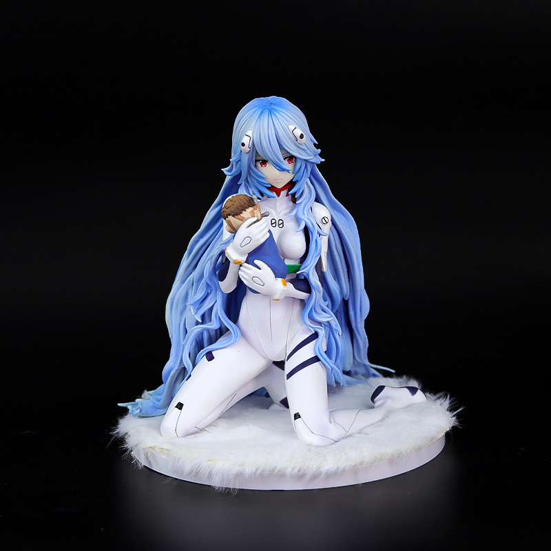 美少女フィギュア 跪き姿 長髪 綾波レイ 美少女二次元アニメモデル置物|undefined