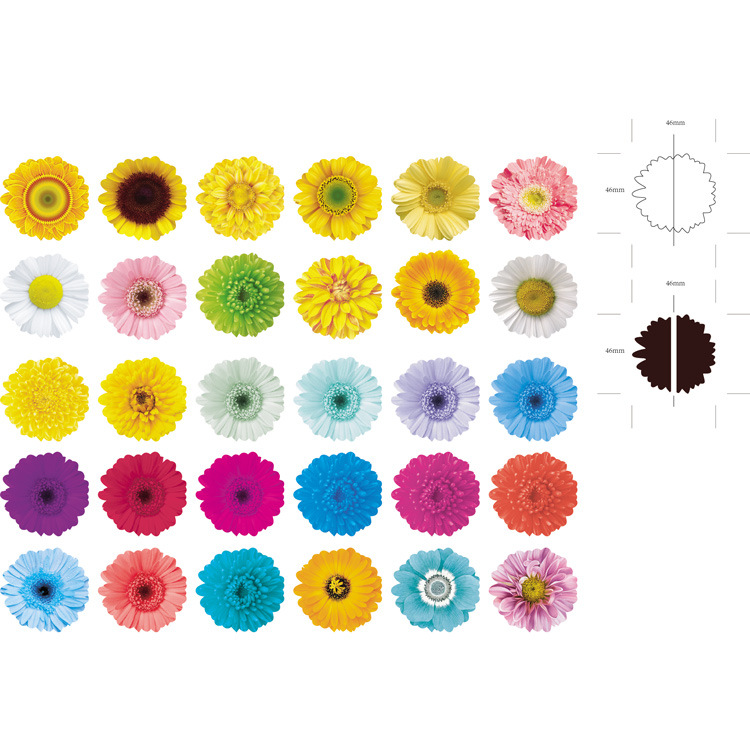 异型花朵书签-46mm直径-2021-10-18