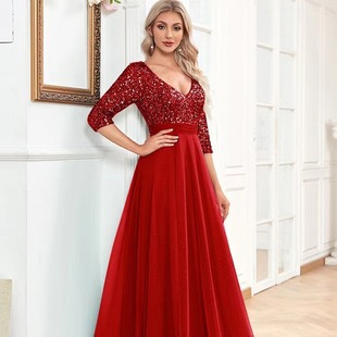 New bridal wedding toast dress bridesmaid group dress chorus performance competition dress mother dress wholesale women