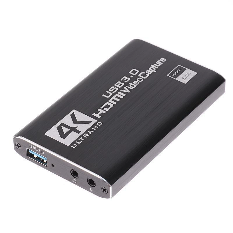 USB 3.0 карта захвата HDMI 4K для видеозахвата, карта для записи и трансляций, игровая карта захвата 1080P