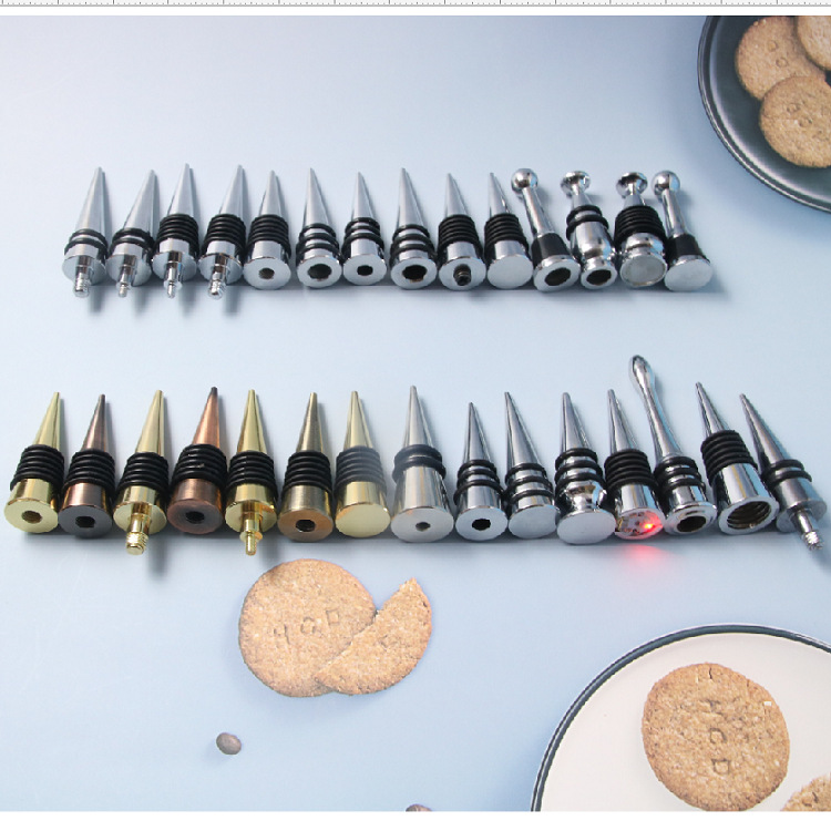 廠家直供真空鋅合金屬紅酒塞下體保鮮密封酒瓶塞葡萄酒塞配件酒嘴