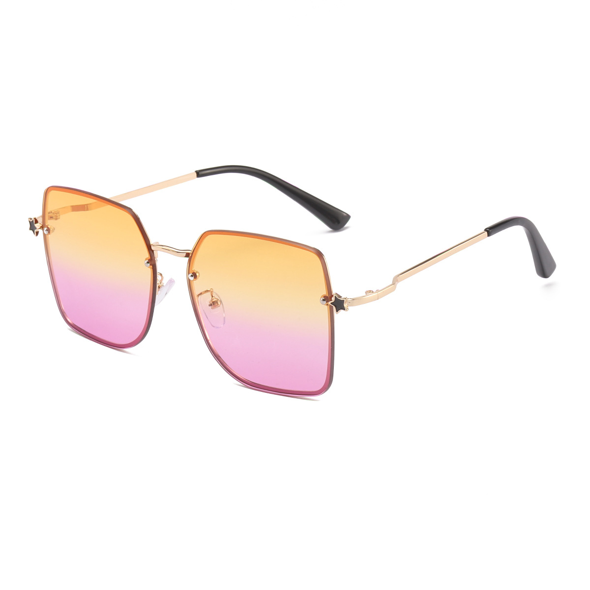 2022 nuevo europeo y americano de moda elegante marco gafas de sol de moda de las mujeres de moda transfronteriza pierna metal calle tiro gafas de sol hombres 30015