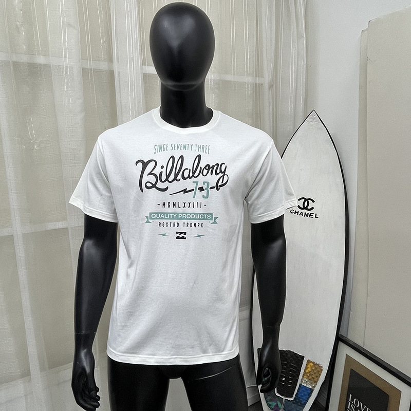 Billabong men's T-shirt retro pattern cross-border e-commerce 2023 summer 220g cotton short sleeve changes Billabong men's T-shirt retro pattern cross-border e-commerce 2023 summer 220g cotton short sleeve changes