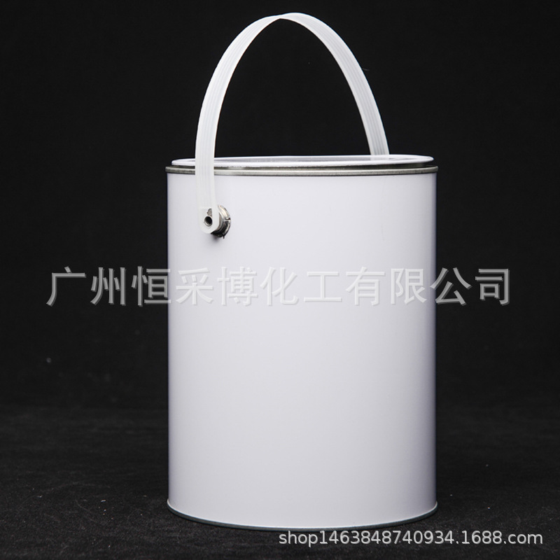 厂家批发5L涂白调漆空罐 化工桶 环口圆形铁密封罐 装油漆 装胶水