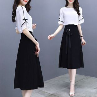 Goddess Style Suit Dress Women's Spring Clothing 2024 New Temperament Korean Style One Shoulder Chic Skirt