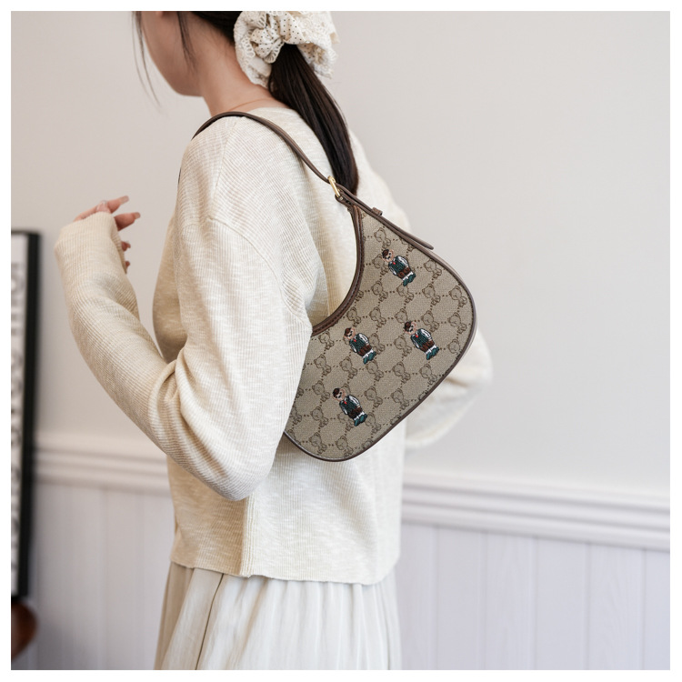 Shoulder Bag For Women Canvas Crossbody Bag Temperament Style_voghion.com