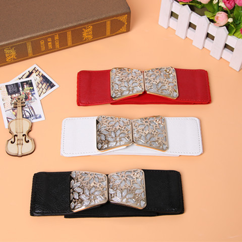 Factory Wholesale Women's Decorative Belt Four Casual Match Korean Style Elastic Down Jackets Dresses Sweaters Elastic Waist Seal